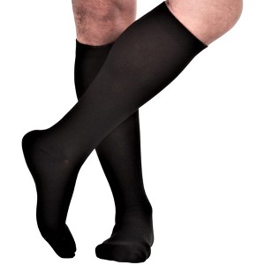 Absolute Support Unisex Opaque 15–20mmHg Moderate Graduated Compression Socks, Knee High – Circulation, Travel, A1010 - 1 of 4