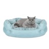 PureWags Small Dog Bed, Round Cat Bed Washable for Indoor Cats, Non-Slip Base and Removable Cushion, Pet Bed for Puppy and Kitten - 2 of 4