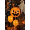 LoonBalloon 16" Orbz Halloween Manor Pumpkin Foil Balloon with 4 Latex Balloons – Spooky Party Decoration Set - 4 of 4