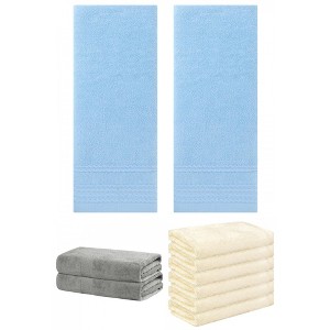 REGALWOVEN Striped Soft Absorbent Bathroom Cotton Towel Set 3 Pcs - 1 of 4