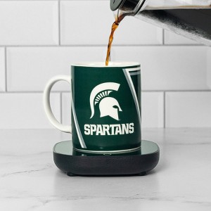 Uncanny Brands Michigan State Spartans 12oz Mug Warmer Set - 1 of 4