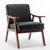 NicBex PU Leather/Microfiber/Velvet Upholstered Accent Chair with Wood Frame,Mid Century Arm Chair for Bedroom,Reading Room - 2 of 4