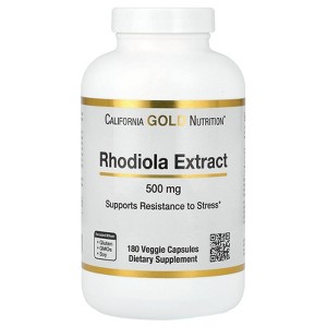 California Gold Nutrition Rhodiola Extract, 500 mg, 180 Veggie Capsules - 1 of 3