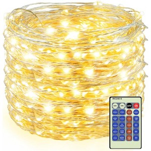 500 LED 164 FT Christmas Tree Decorative String Lights, UL Listed Plug in Dimmable with Remote Control - 1 of 4