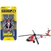 Sikorsky HH-60J Jayhawk Helicopter White and Red "United States Coast Guard" with Runway Section Diecast Model by Runway24 - 4 of 4