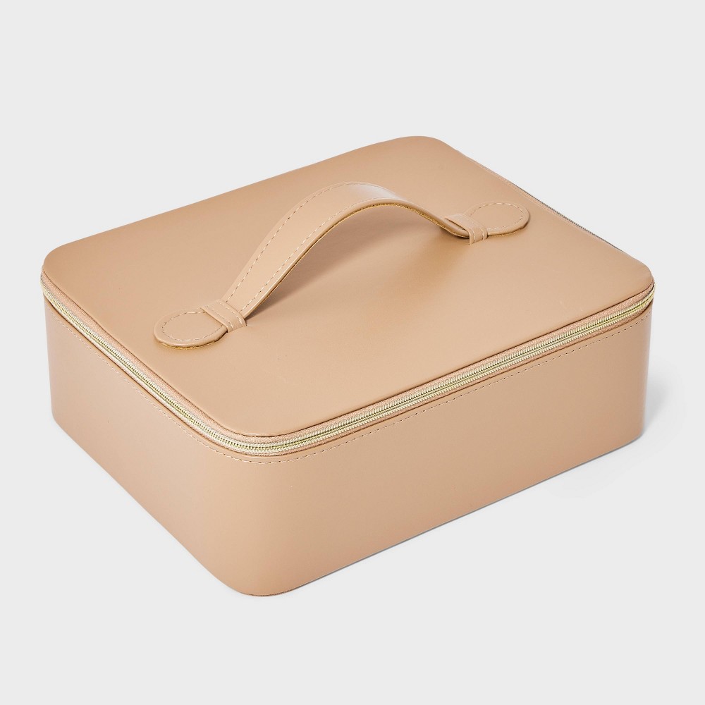 10 pack  Handle Travel Jewelry Box with Mini Organizer - A New Day™ Brown: Cardboard Storage, 18+ Age