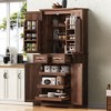 Whisen 71" Tall Kitchen Pantry Cabinet with 3 Pull Out Cabinet Organizers - 2 of 4