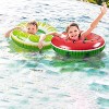 Jasonwell 4PCS Fruit Pool Floats - Watermelon, Kiwi, Orange & Lime Inflatable Swimming Rings for Kids & Adults, Multi-Color - 4 of 4