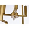 Elegant Lighting Rosenfeld 4 lights pendant in brass - 4 of 4
