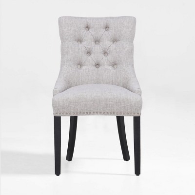 WestinTrends  Upholstered Wingback Button Tufted Dining Chair
