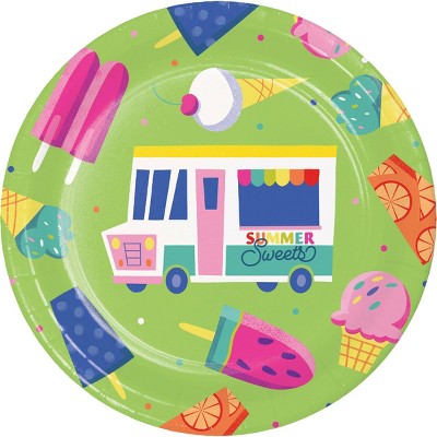 Creative Converting 7" Summer Social Dessert Paper Plates 24ct