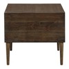 End Table Brown - Signature Design by Ashley: Mid-Century Storage Accent Table with Tapered Legs - 4 of 4
