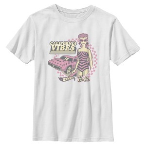 Boys Mattel Hot Wheels and Barbie California Vibes T Shirt - 1 of 4
