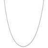 Black Bow Jewelry 0.65mm, 14k White Gold, Diamond Cut Spiga Chain Necklace - 3 of 4
