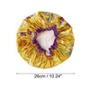 Unique Bargains Women Double Layer Flowers Shower Cap 1 Pc - 2 of 3