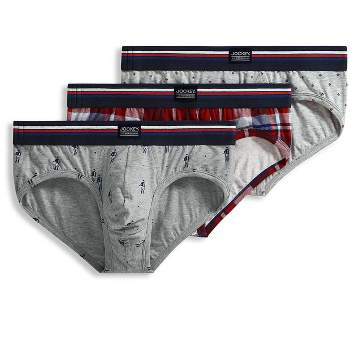 Men's Jockey 3-pack Elance Bikini Briefs Underwear 100% Cotton - Multi  Colors