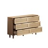 NicBex 51.18" 6-Drawer Rattan Storage Cabinet Natural Rattan Drawers for Bedroom & Living Room, Spacious Storage with Smooth Rails - 3 of 4