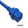 SANOXY 2ft 12 AWG 20A 250V Heavy Duty Power Cord (IEC320 C20 to IEC320 C19), Blue - 3 of 4