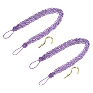 Unique Bargains Hand Woven Decorative Braided Curtain Tiebacks - 1 of 4