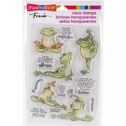 Stampendous Perfectly Clear Stamps -Frog Yoga