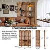 Wooden Room Divider Wall 4 Panel,5.6FT Tall Room Divider with Shelves,Folding Privacy Screens 67 In for Room Separation,Privacy Dividers For Rooms - 2 of 4