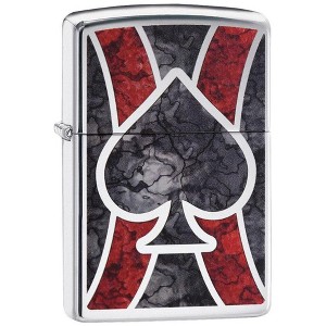 Zippo Ace Of Spades Design Windproof Lighter - 1 of 4