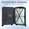 Gulches 3-Piece Luggage Set: 20"/24"/28" Dark Blue ABS Spinner Suitcases with TSA Lock - 3 of 4