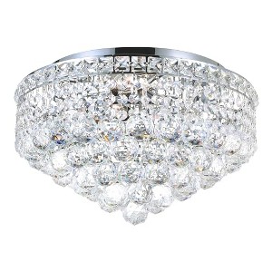 CWI Lighting Luminous 5 Light Flush Mount With Chrome Finish - 1 of 4