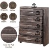 NicBex Retro 5-Drawer Tall Bedroom Dressers,Chest of Drawers for Bedroom,Entryway,Wooden Dresser Chest - 3 of 4