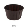 Unique Bargains Curled Rim Disposable Baking Cups Greaseproof Paper 2.56" x 1.57" 50Pcs - 4 of 4