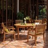 Cambridge Casual Mosko Teak Wood Outdoor Dining Chair: Weather-Resistant with Foam Cushion - 2 of 4