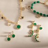 Alex and Ani Malachite Charm Earrings - 4 of 4
