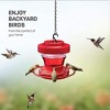 Detachable Hummingbird Feeder, Large 8 Port Nectar Capacity, Hanging Water Station with Hook for Easy Installation - 2 of 4