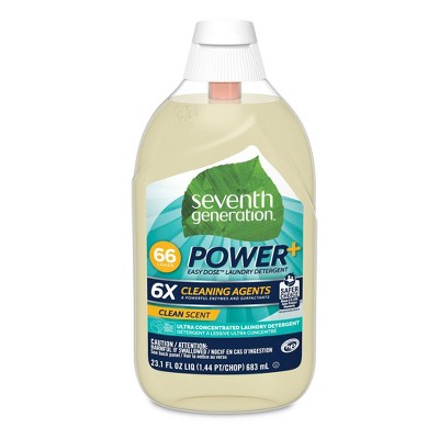 Seventh Generation Power Plus Laundry Detergent - Clean Scent - 23.1oz