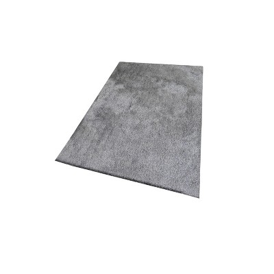 HomeRoots 5' X 7' Gray Shag Hand Tufted Area Rug
