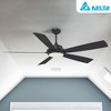 Delta Breez Pleasanton 72" Ceiling Fan with LED, Remote, Indoor/Outdoor, Ideal for Large Room, Bedroom, Living Room, Modern Farmhouse Decor, Black - 4 of 4