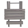 VisioGear Folding Tables, Patio Folding Square Table for Backyard, Portable Design Space-Saving, Grey, 19.75"*19.75"*19.75" - 4 of 4