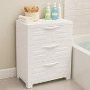 Sunnydaze Heavy-Duty Plastic 3-Drawer Storage Cabinet Organizer - 29.5" - 2 of 4