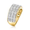 Ross-Simons 2.00 ct. t.w. Round and Baguette Diamond Ring in 14kt Yellow Gold - 3 of 4