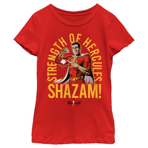 Girl's Shazam! Fury of the Gods Strength of Hercules T-Shirt - image 1 of 4