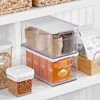 mDesign Plastic Deep Kitchen Storage Bin Box, Lid/Handles - 3 of 4