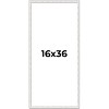 PosterPalooza | Panoramic Textured White Picture Frame - UV Acrylic, Foam Board Backing, Hanging Hardware - 2 of 4