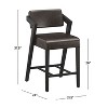 Snyder Counter Height Barstool Black/Gray - Hillsdale Furniture - 3 of 4