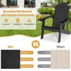 Infans Adirondack Chair HIPS Adirondack Chair w/Cup Holder & Cushion Black - 4 of 4