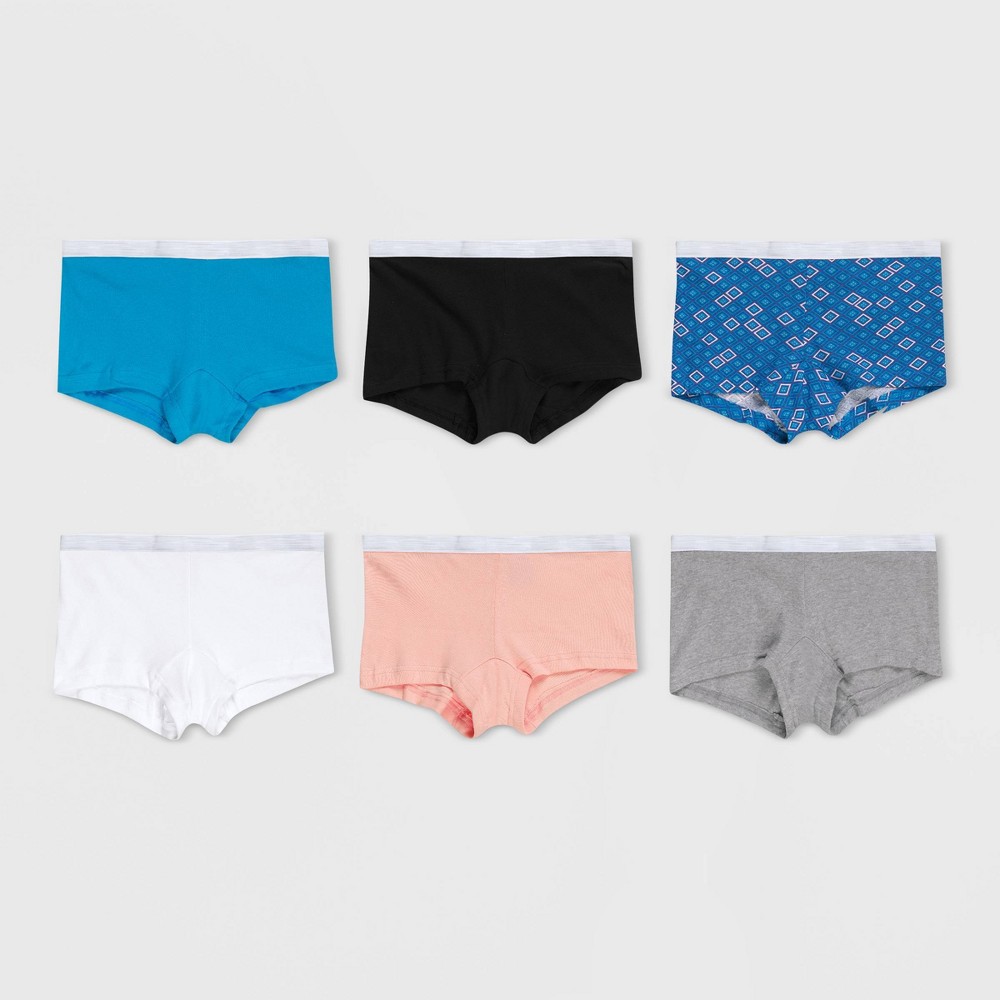 UPC 075338817064 product image for Hanes Women's Cotton Sporty 6pk Boy Shorts - Colors May Vary 6 | upcitemdb.com