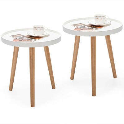 Round Nightstand Tables Target, Small White Round Nightstand