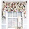 RLF Home Luxurious Modern Design Garden Pallet Victory Swag 3-Scoop Window Valance 50" x 25" - 2 of 4