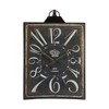 Large Vintage Black Rectangular Wall Clock with White Numerals, Home Decor Accent Clock - image 3 of 3