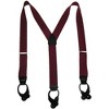 CTM Men's Elastic Button End Dress Suspenders with Silver Hardware - 4 of 4