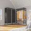 VIPEK R1C Rolling Clothes Rack with Cover Portable Freestanding Garment Rack, Black Rack with Cover - 3 of 4